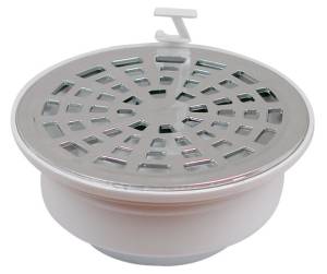 [8211ZN] Coladera universal PVC rejilla cromada 47prc Rugo