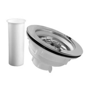 [191956ZN] Contracanasta para fregadero con tubo plastico cubierto de acero inoxidable 4402 Fleximatic