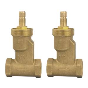 [284124ZN] Juego de llaves empotrar roscables de bronce sin maneral Vianti