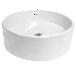 [285843ZN] Lavabo redondo blanco Da Vinci sobreponer Cato