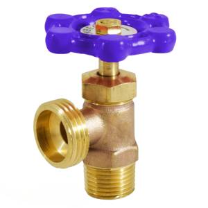 [235462ZN] Llave para lavadora 1/2" x 3/4" bronce maneral azul VL13A Vianti
