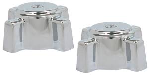 [18806ZN] Maneral grande sin chapeton standard cromado con 2pz estria Rugo