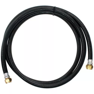 [206895ZN] Manguera gas alta presion negra 3/8" x 3/8" 1.5mt PVC Boro