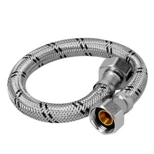 [238330ZN] Manguera para boiler de aluminio 019 3/4" x 3/4" 080cm Vianti