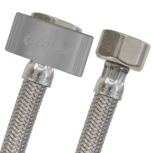 [14340ZN] Manguera para lavabo y fregadero vinil gris 013 1/2" x 1/2" 100cm VLA100 Coflex