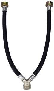 [280682ZN] Manguera para lavadora "Y" PVC negro 3/4" x 3/4" 030cm Vianti