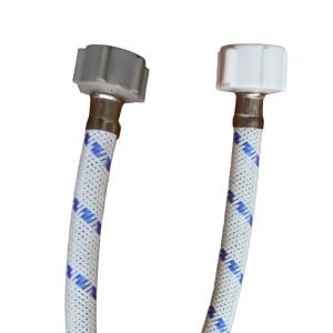 [284113ZN] Manguera para sanitario vinil blanco 1/2" x 7/8" 035cm Vianti