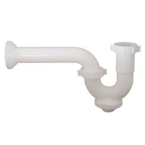 [8273ZN] Media trampa para lavabo y fregadero rigida con registro polipropileno Rugo