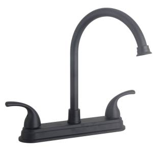 [284123ZN] Mezcladora fregadero laton tipo bar maneral palanca 1/4 vuelta negra Vianti