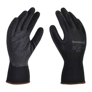 [51-975] Guante de Nylon y Látex Negro Resistente