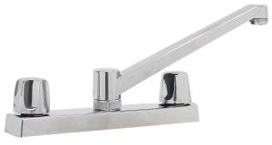 [15656ZN] Mezcladora fregadero plastica tipo standard maneral standard 1/4 de vuelta cromada 11021 Fontanery