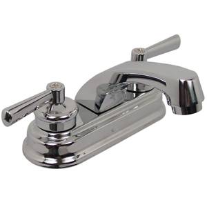 [5688ZN] Mezcladora lavabo de bronce tipo standard maneral palanca 1/4 de vuelta cromada 23RI Rugo