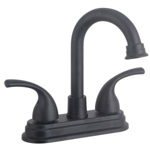 [284120ZN] Mezcladora lavabo laton tipo bar maneral palanca 1/4 vuelta negra Vianti