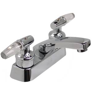 [191418ZN] Mezcladora lavabo laton tipo standard maneral palanca 1/4 de vuelta cromada 24P Rugo