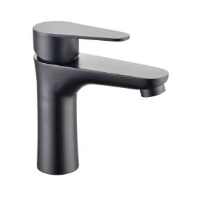 [238338ZN] Mezcladora monomando lavabo laton tipo standard maneral palanca negra Vianti
