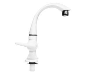 [227856ZN] Mezcladora monomando lavabo plast tipo curvo maneral palanca blanco 4429 Fleximatic