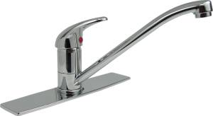 [5674ZN] Mezcladora monomando para fregadero laton tipo standard maneral palanca cromada 7MC Rugo