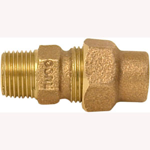 [12064ZN] Nudo insercion de bronce para tubo cobre 013mm 1/2" 81A Rugo