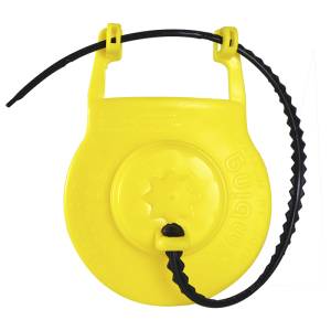 [224667ZN] Pera sapo 2" plastica amarilla con cadena plastica econ 9449 Fama