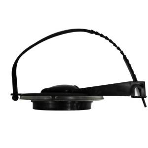 [7396ZN] Pera sapo 3" plastica negra con cadena plastica Cato