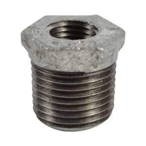 [204109ZN] Reduccion bushing galvanizado 010 x 006mm 3/8" x 1/4" standard