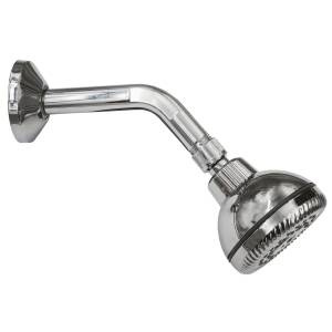 [241120ZN] Regadera con brazo redonda 03" plastica cromada anti REGSBRV007 Vianti