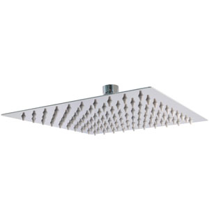 [208328ZN] Regadera sin brazo cuadrada 08" acero inoxidable cromada antisarro 44DCB Rugo