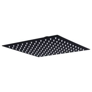 [287082ZN] Regadera sin brazo cuadrada 10" acero inoxidable negra Vianti