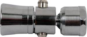 [5766ZN] Regadera sin brazo redonda 01" laton cromada con boton Venecia 44V