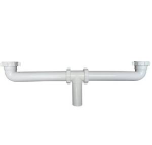 [224682ZN] Salida central para fregadero PVC blanca 2240 Fama