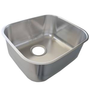 [238637ZN] Tarja de acero inoxidable 1 tina submontar 54 x 44 x 15cm Vianti