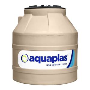 [194536ZN] Tinaco tricapa beige 0450lts con accesorios sin filtro Aquaplas