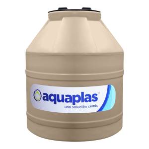 [194538ZN] Tinaco tricapa beige 0750lts con accesorios sin filtro Aquaplas