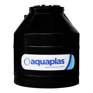 [8171ZN] Tinaco tricapa negro 750lts con accesorios sin filtro Aquaplas