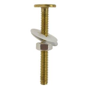[238333ZN] Tornillo acoplar para sanitario acero tropicalizado con 2pz 1/4" x 57mm Vianti