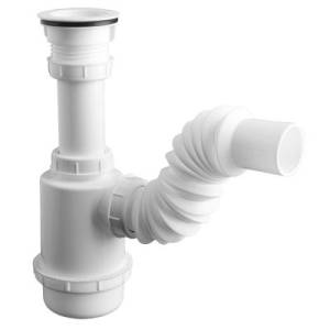 [208332ZN] Trampa para fregadero flexible PVC con bote 2291 Fleximatic
