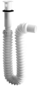 [190973ZN] Trampa para lavabo flexible PVC sin cubierta jumbo tipo p 2935 Fleximatic