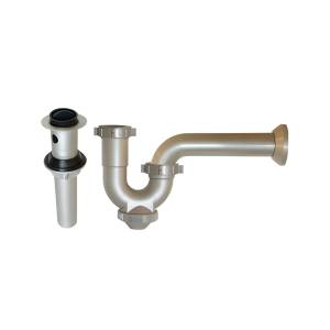 [283205ZN] Trampa para lavabo rigida con registro PVC con contra Coflex