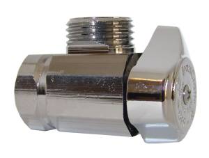 [200355ZN] Valvula control angular 1/2" x 1/2" laton 1/4 de vuelta IP133 Coflex