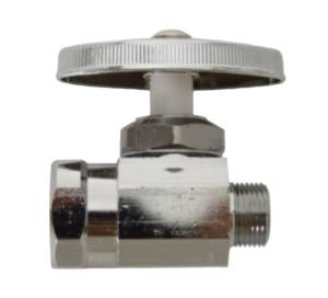 [12511ZN] Valvula control recta 1/2" x 3/8" estopera laton Coflex