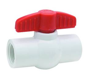 [12136ZN] Valvula esfera roscable 025mm 1" PVC 150lbs 4570 Dica