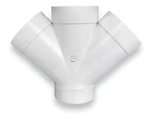 [280654ZN] Yee PVC cementar doble 4" x 4" cresco/amanco