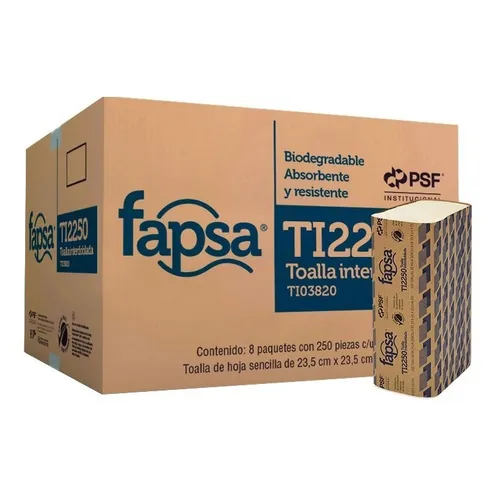 [502001] TOALLA INTERD FAPSA TI2250 BLANCA 8
