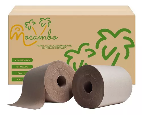 [598] TOALLA C/6 MOCAMBO 160 M. ROLLO NATURAL MOCAMBO C/6