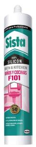 [14088ZN] Silicon baños y cocinas cartucho 300ml blanco F101 Sista