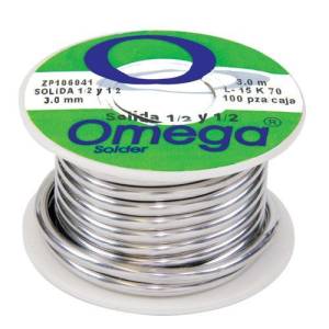 [193854ZN] Soldadura solida 1/2 x 1/2 3mm 198gr 3mt Omega