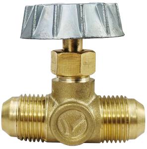 [280678ZN] Valvula aguja flare 010 x 010mm 3/8" x 3/8" Vianti