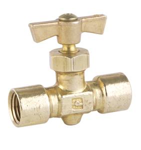 [13977ZN] Valvula aguja hembra 006 x 006mm 1/4" x 1/4" vahh66 NACOBRE