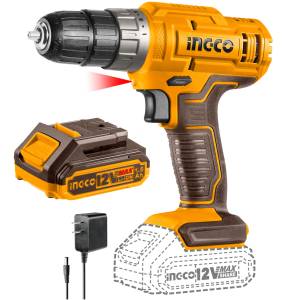 [284164ZN] Taladro atornill inalambrico 3/8" 12v 0-750rpm Ingco