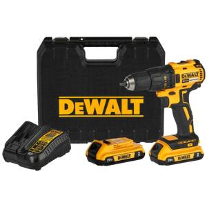 [281463ZN] Taladro atornillador inalambrico 1/2" 20V 2 baterias/cargador/maletin DeWalt